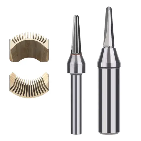 Tungsten Carbide Rounded Bottom TCT Router Bit for Woodworking - Arc Groove Cutting Tool for Clean Cuts, Wood Bending, Furniture Making & CNC Routing Accessories