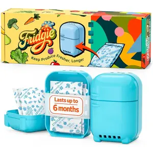 The Fridgie! Produce Saver - Drastically Extends the Life of your Fruits & Veggies - Ethylene Gas Absorber - Lasts 6 Months - Slows Ripening, Reduces   & Preserves Produce