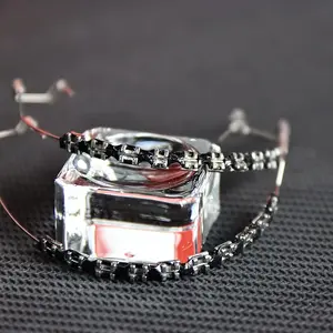 Adult Teeth Decoration Accessories, Colorful Metal Brackets with Wire, Temporary Orthodontic Style, Suitable for Daily Wear and Parties