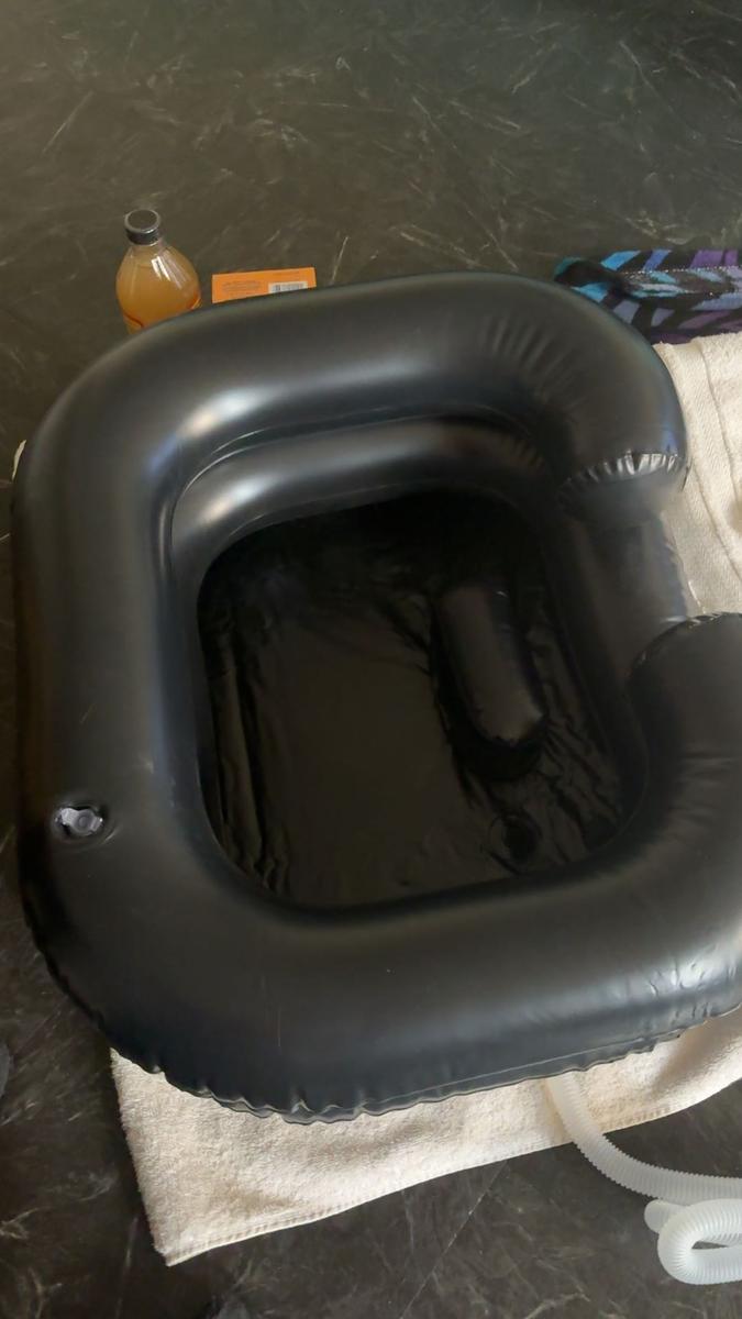 Item: Black Hair Wash Basin