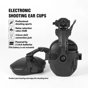 W1-Y-BHA Electronic Tactical Shooting Hunting Outdoor Anti-noise Headphones Hearing Protection Pickup Voice Adjustable Headset Comfortable Earmuffs 23dB