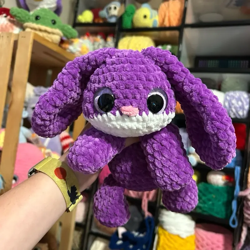 Handmade Crochet Weighted Bunny Plushie