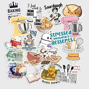 Sticker Pack 20 pcs Baking Lover Stickers, Home Baker Vinyl Decals