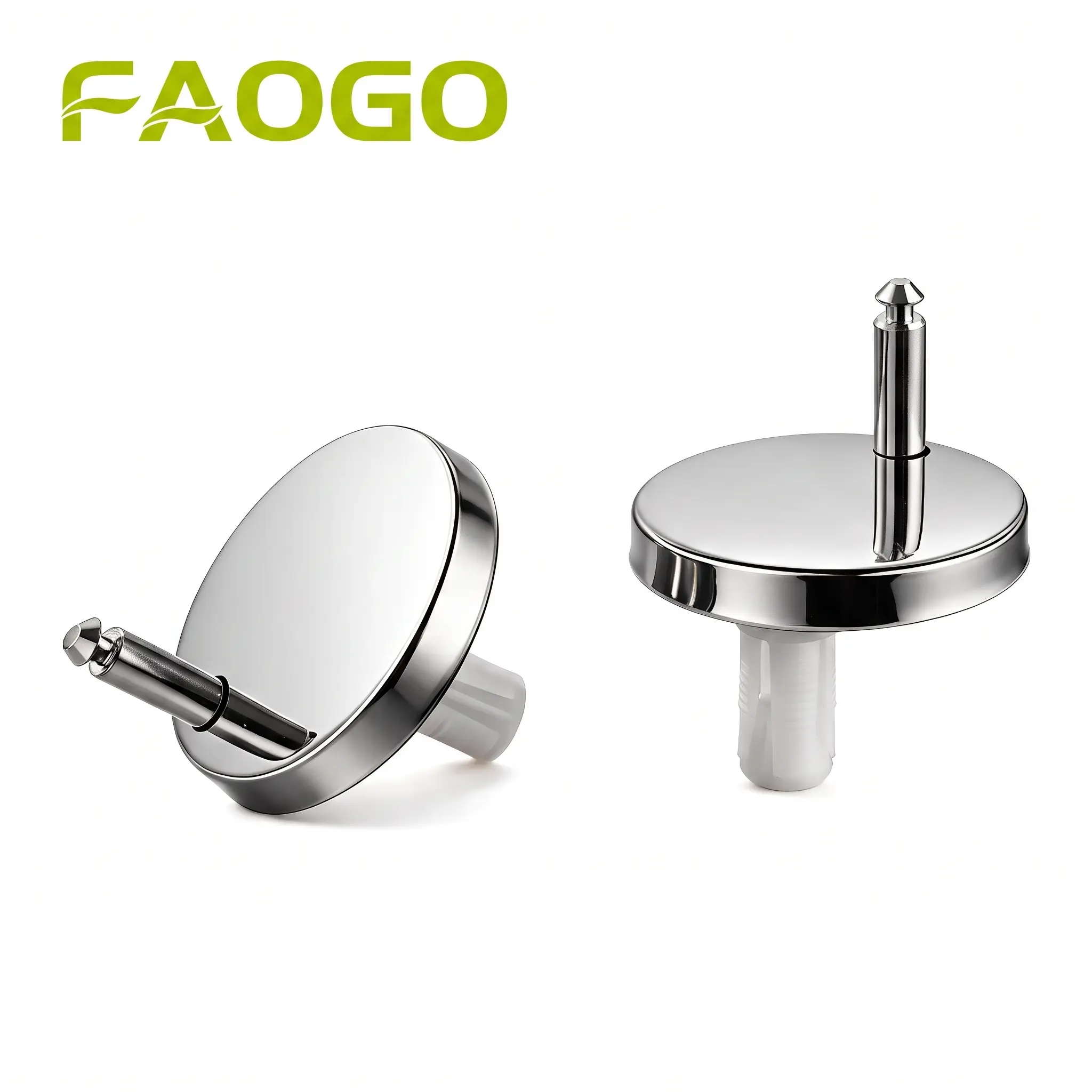 Faogo Universal Toilet Seat Hinges, Stainless Steel Quick Release Toilet Lid Bolts, 2Pcs Toilet Seat Fixing Screws Kit, 99% Fit Standard Toilets, 1-Minute DIY Install, Anti-Slip No Wobble Replacement Hardware for Bathroom Toilet Seat Repair