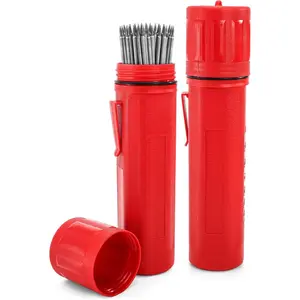 2 Pack Welding Rod Holder, 14" Carbon Steel Stick Electrode Storage Tube,  Welding Rod Canister for Keeping Welding Electrode Fresh and Dry, Welding Equipment