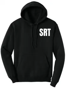 SRT Printed Hoodie Special Response Team Tactical Law Enforcement Cotton Polyester Pullover Hooded Sweatshirt