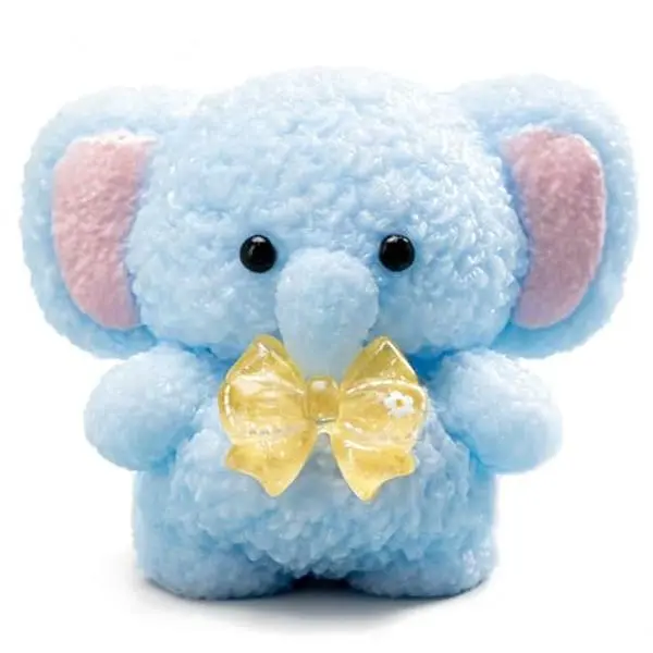 Handmade Taba Blue Elephant Squishy - Original Silicone Squishy Toys for Kids & Adults, Stress Relief Squeeze Toy, Party Favors & Goodie Bag Stuffers