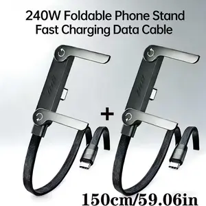 Foldable Phone Stand Data Cable