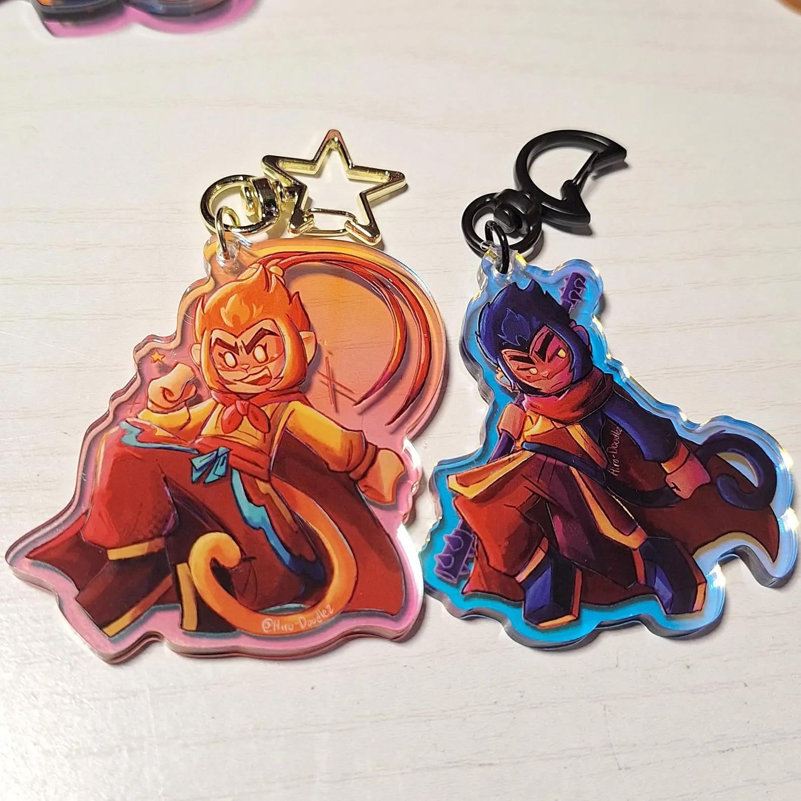 LMK Monkie kid keychains- Sun Wukong, Six Eared Macaque, Monkey King Acrylic Keychain, Great For Daily Use Or As Thoughtful Little Gifts For Your Friends And Yourself, Halloween gifts