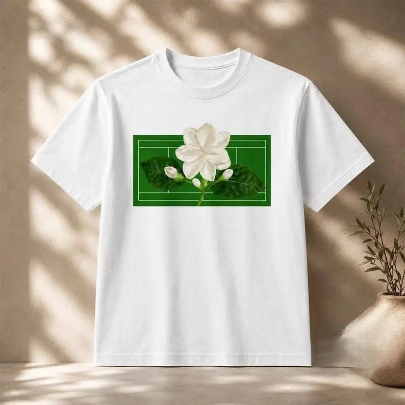 Alex Ealaaa Sampaguita Bloom Tennis Fan T-Shirt 2026, Filipino Tennis Graphic Tee, Tennis Fan Gift