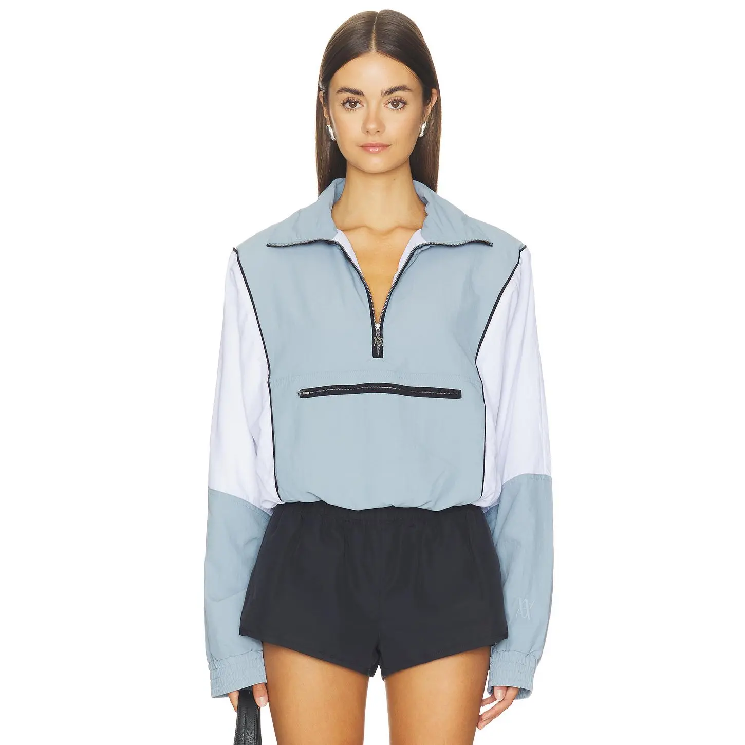 AFRM Virgo Jacket in Dusty Blue Mix
