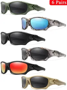 Unisex's Polarized Sunglasses, Trendy Casual Sports Sunglasses for Outdoor Cycling, Fashion Accessories for Outdoor Activities, Windproof Polarized Sunglasses