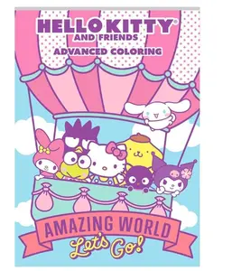 Hello Kitty and Friends Advanced Coloring Book (Amazing World Let's Go)