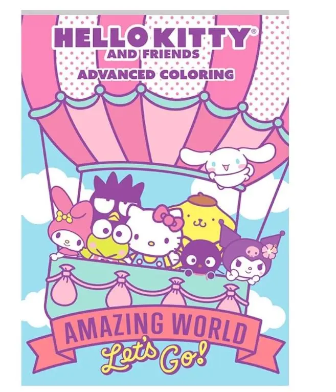 Hello Kitty and Friends Advanced Coloring Book (Amazing World Let's Go)