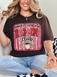 Tired Moms Club ~ Unisex Short Sleeve T-Shirt Gildan Softstyle Printed in the USA