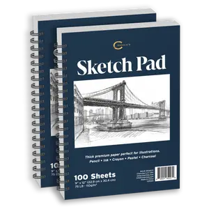 2 PACK SKETCH PAD- Handheld Artwork for beginners or advanced Artist!
