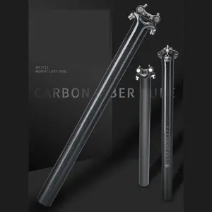 No Logo Lightweight Full Carbon Fiber Bicycle Seatpost 27.2/25.4/30.8/31.6 Road Mountain MTB Bike Seat Post Matte / Glossy