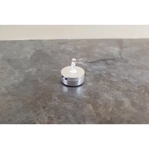 Dollhouse Miniature LED Battery Light Bulb on Silver Base 1:12 Scale