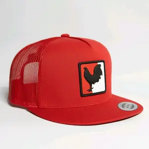 3D PVC Patch Flat-Bill 5Panel Classic Trucker Snapback Hat 27