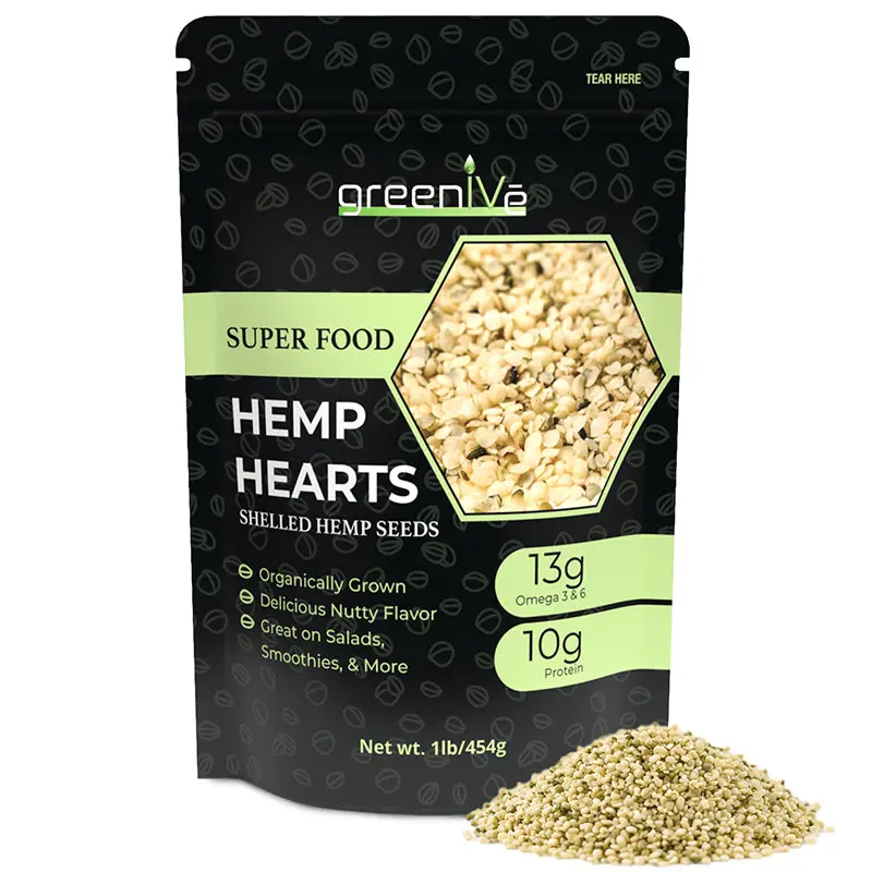 GreenIVe Hemp Hearts | Hulled Hemp Seeds