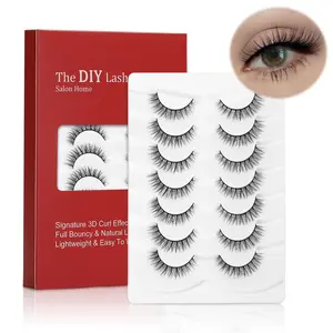Perfectkey 5D04 Natural Look Mink Lashes Wispy Eyelashes 3D Short Strip Lashes Makeup Eyelashes Extensions Eyelash Extensions Cosmetic Lash Extensions Eyelash Extension Lash Extension
