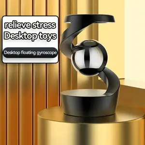 Floating Spin Desk Toy the gyro hovers effortlessly on its base, creating a sense of weightlessness and intrigue.