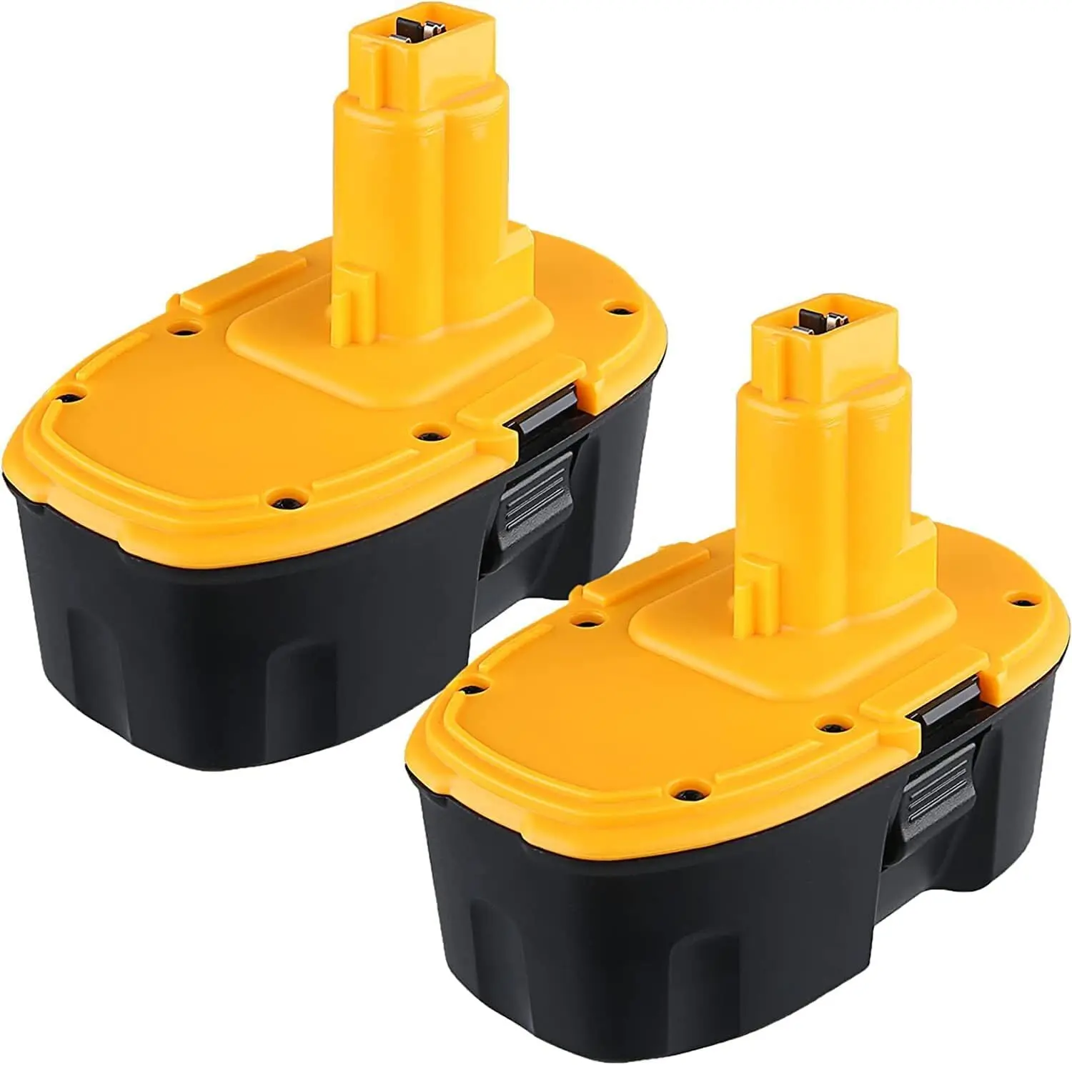 2-Pack 5.0Ah High-Capacity No Memory Effect Replacement Batteries for DeWalt 18V Power Tools - Wide XRP Tool Compatibility (Fits DC9096, DC9098, DC9099), ROHS/FCC Certified, Built-In Safety Protections