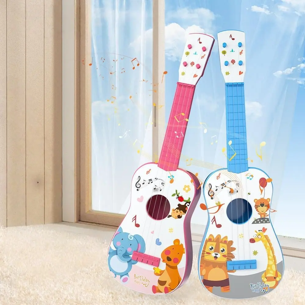 23-Inch Custom Painted Ukulele for Beginner Children - Fun, Playful Animal Design, Rosewood Fretboard, Single-Coil, Full Story Starter Gift for Young Music Lovers (Musical Toy Instrument)