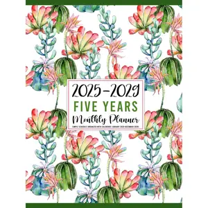 2025-2029 Five Years Monthly Planner: Simple Schedule Organizer with Calendars (January 2025-December 2029) Hardcover – May 6, 2024