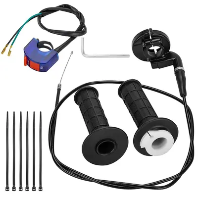 Throttle Kit Twist Throttle Hand Grips & Cable Clamp For Coleman - Foto 9