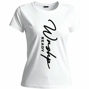 Vertical Signature Tee - Wrshp Ready - Casual T-Shirt for Women