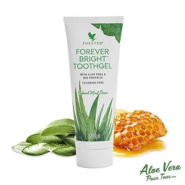 Forever Living Forever Bright Toothgel (Multi Pack, 4.8 oz) - Peppermint Non-Toxic Fluoride-Free Toothpaste with Aloe Vera, Bee Propolis, Gluten-Free Glycerin, Anti-Inflammatory, Antibacterial, Plaque Removal, Brightening Oral Care