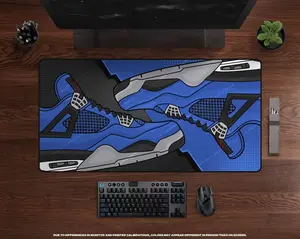 Encore Fours Desk Mat • XL Gaming Mouse Pad, Large Mousepad, XXL Gaming Mat, Sneakerhead, Hypebeast Sneaker Decor, Desk Accessories