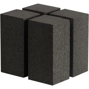 4 Pack Grill Cleaner Brick for Outdoor&Restaurant. Heavy Duty Grill Cleaning Brick. Pumice Stone Cleaner Tool Grill Brick for Cleaning Flat Top Grills Griddles Effectively Without Harsh