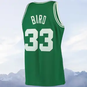 Larry Men's Sleeveless stitched Basketball Jersey Kelly Green collect