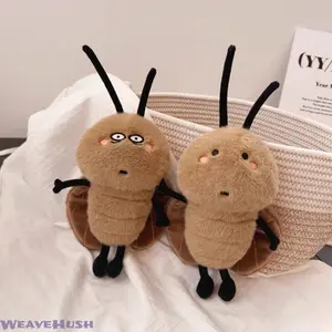 Creative Funny Cockroach Plush Doll Pendant, Cute Naughty "Xiaoqiang" Stuffed Toy Charm, Unique Novelty Bag Hanging Ornament & Keychain Pendant, Hilarious Personality Decor for Bags & Keys, Perfect Fun Gift for Prank, Friends & Daily Trendy Bag Decoration