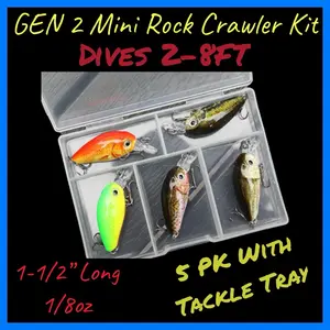 Mini Rock Crawler GEN 2 Five Pack With Tackle Tray Kit #1 or Kit #2