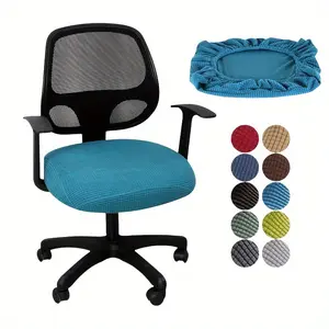 Computer chair cover - suitable for all seasons - elastic and anti-slip office chair cover - household seat cover - universal seat cover