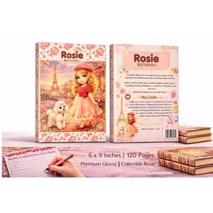 Rosie Notebooks Colette Love Collection Journal 120 Blank Pages for Daily Reflection & Goal Setting Romantic Parisian Aesthetic Collectible Design