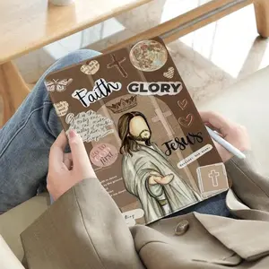 Jesus Pattern Tablet Case with Pen Slot, Soft Shockproof Tablet Protective Cover, Tablet Accessories Compatible with iPad, Tablet Casing