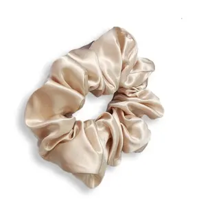 Silk Scrunchie | Large Champagne