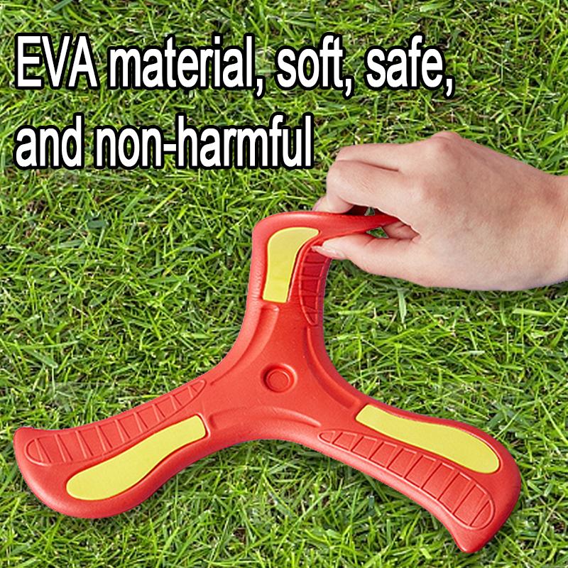 Children Boomerang Soft Three-leaf Cross Outdoor Toy Flying Disc Adult-kids Interactive Sports Toy for Puzzle Decompression Gift #RRB