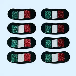 Glitter Eye Black Stickers Four Pairs per Sheet Fan Gear for Soccer Baseball or Softball Tournaments Perfect for Sports Events