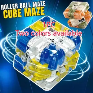 1PC 3D Ball Maze Cube Puzzle - Educational Logic Cube for Kids, Parent-Child Battle Game, Stress Relief Toy for Logical Thinking Training，Perfect Birthday Gift for Boys & Girls | Christmas Gifts ，Easter Basket Ideas，party