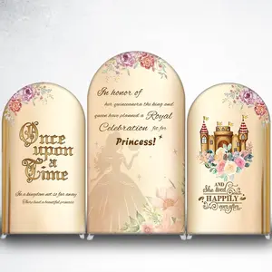 Once Upon a Time Princess Arch Backdrop Cover for Fairy Tale Events