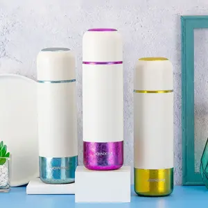 Pure Titanium Double Wall Insulated Cup, Ultra Light Gift Straight Body Water Bottle, Outdoor Cold Retention Mug, Lightweight Portable, Thermal Flask