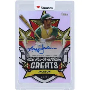 Reggie Jackson Oakland A's Autographed 2025 Topps MLB All-Star Game Greats #ASGGA-RJ #49/50 Card - Fanatics Authentic Certified
