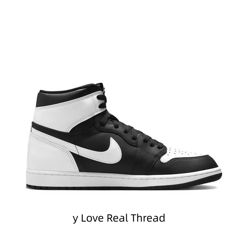All-season high retro casual sneakers with high-airflow breathable lining. Distinct iconic black white panda design fits hiking and urban walks, anti-slip black rubber outsole plus cushion support, full original box per order.
