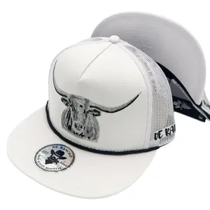 De Rancho Longhorn Hat (White) DR206