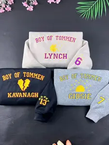 Personalized Vintage Boys of Tommen Embroidered Sweatshirt, Tommen College Crewneck, Custom Couple Shirt, Bookish Merch, Bookish Gift